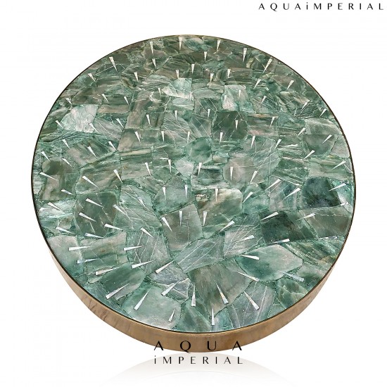 AQUA JADE OVAL CENTER TABLE AQUA JADE OVAL CENTER TABLE