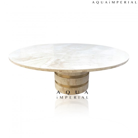 AQUA TRAVERTINE CENTER TABLE AQUA TRAVERTINE CENTER TABLE