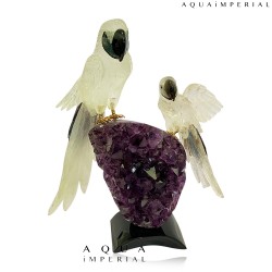 ROCK CRYSTAL TWIN MACAW 