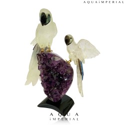 ROCK CRYSTAL TWIN MACAW 