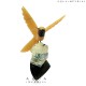 YELLOW QUARTZ HUMMINGBIRDS 