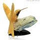YELLOW QUARTZ HUMMINGBIRDS 