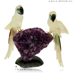ROCK CRYSTAL TWIN MACAW