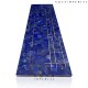 Lapis lazuli with brass inlay console top Lapis lazuli with brass inlay console top