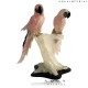 ROSE QUARTZ TWIN MACAW BIRD ON QUARTZ BASE