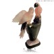 ROSE QUARTZ TWIN BRIDS ON AMETHYST BASE