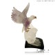 AMETHYST EAGLE ON ROCK CRYSTAL BASE