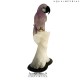 AMETHYST MACAW ON QUARTZ BASE