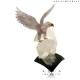 AMETHYST EAGLE ON ROCK CRYSTAL BASE