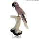 AMETHYST MACAW ON QUARTZ BASE