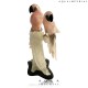 ROSE QUARTZ TWIN MACAW BIRD ON QUARTZ BASE