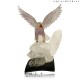AMETHYST EAGLE ON ROCK CRYSTAL BASE
