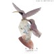 AMETHYT TWIN HUMMMINGBIRDS ON ROCK CRYSTAL 