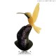 HUMMINGBIRD ON AMETHYST BASE