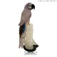AMETHYTS MACAW ON CRYSTAL BASE