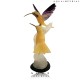 TWIN HUMMING BIRD ON ROCK CRYSTAL 