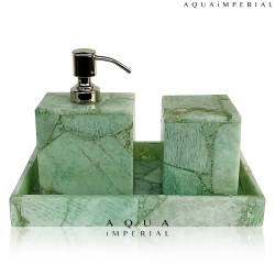 AMAZONITE BATH SET