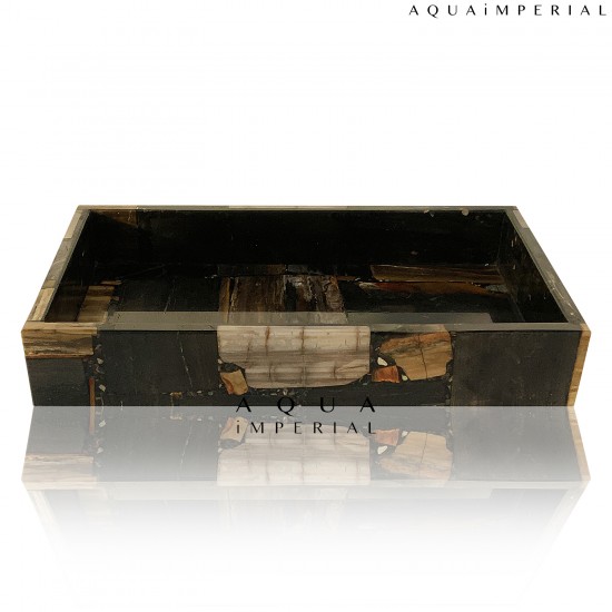 PETRIFIED WOOD BLACK BATH SETS 