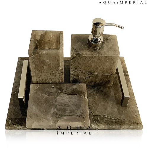 SMOKY QUARTZ BATH SETS