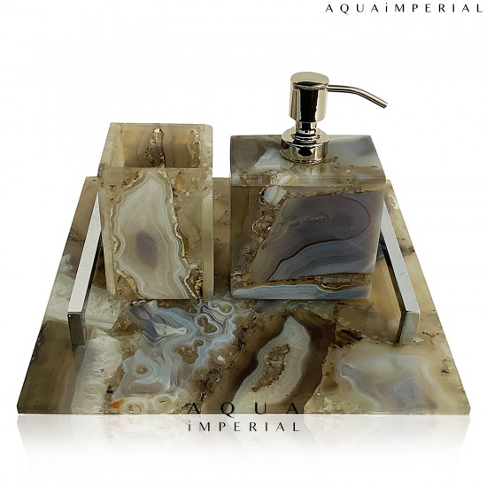 GREY AGATE BATH SETS