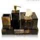 PETRIFIED WOOD BLACK BATH SETS 