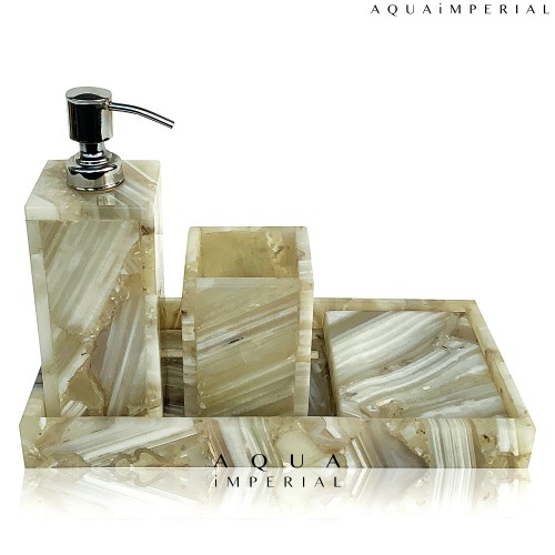 BANDED AGATE BATHSET
