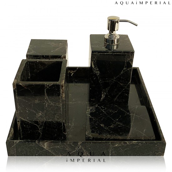 BLACK QUARTZ BATH SETS