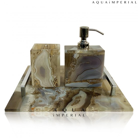 GREY AGATE BATH SETS