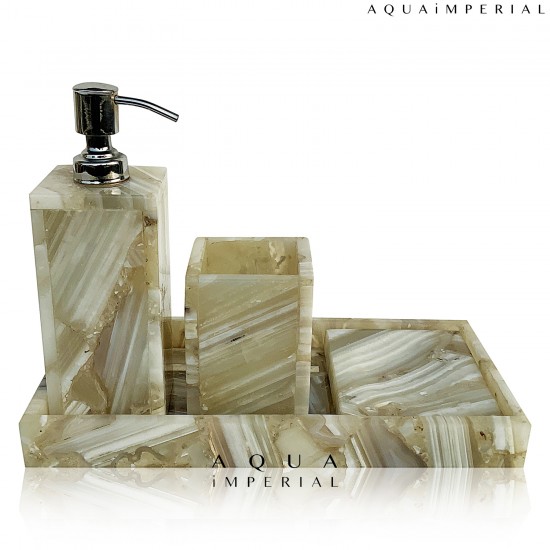 BANDED AGATE BATHSET