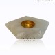 Classic Quartz T-Light Pentagon Candle Holder Classic Quartz T-Light Pentagon Candle Holder