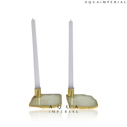 QUARTZ CANDLE HOLDER 