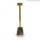 Smoky Quartz with brass t light holder 
