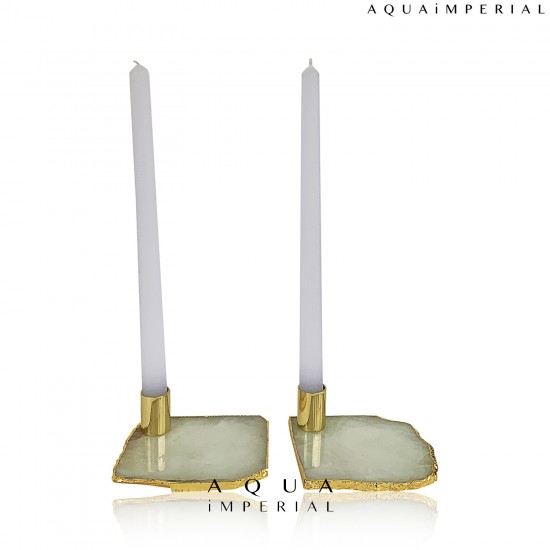 QUARTZ CANDLE HOLDER 
