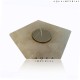 Classic Quartz T-Light Pentagon Candle Holder Classic Quartz T-Light Pentagon Candle Holder