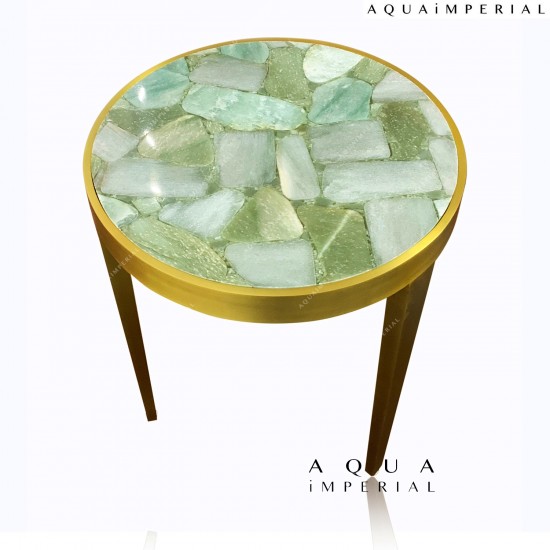 Jade corner table 