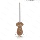 Rose Quartz carved candle holder 