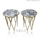 Grey Agate Corner Table Top Grey Agate Corner Table Top