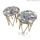 Grey Agate Corner Table Top Grey Agate Corner Table Top
