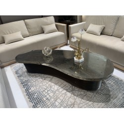 Golden Pyrite curved table 