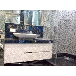 Blue Agate Bathroom Counter