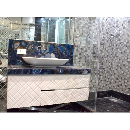 Blue Agate Bathroom Counter Blue Agate Bathroom Counter