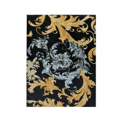 Black Mother Of Pearl With Yellow Valencia Inlay Design