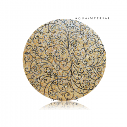 Golden Mother Of Pearl Floral Design