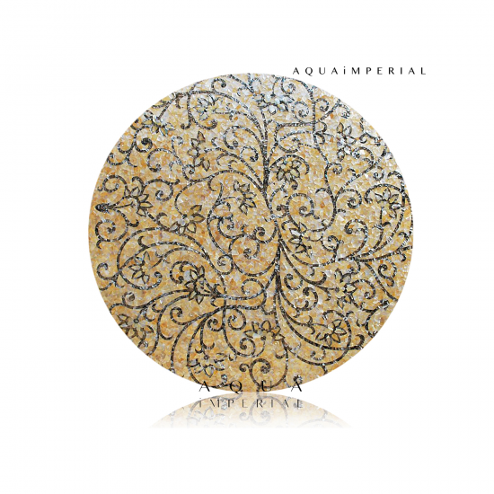 Golden Mother Of Pearl Floral Design Golden Mother Of Pearl Floral Design