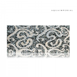 White & Black Mother Of Pearl Flooring Art Work