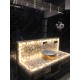 White Agate With Golden Glitter Bathroom Counter White Agate With Golden Glitter Bathroom Counter