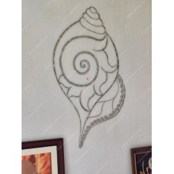 Abalone Inlay Shankh Design Temple (Mandir) Art Work
