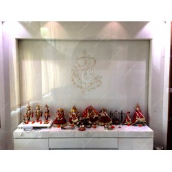 Mother Of Pearl Ganesh Inlay Temple (Mandir) Art Work