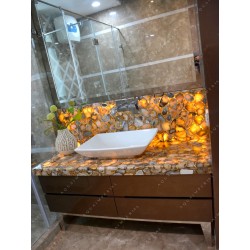 Wild Agate Bathroom Counter