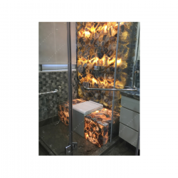 Grey Agate Bathroom Counter Top And Wall Panel